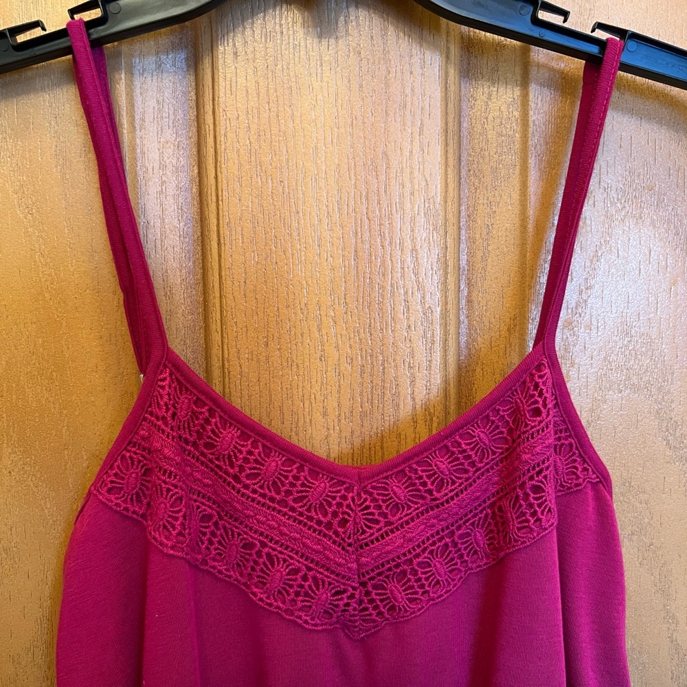 NWT Target Fuchsia Raspberry Knit Spaghetti Strap Knit Romper - Picture 8 of 10